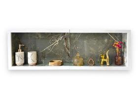 Nicho Box Banheiro Cerâmica Porcelanato 100x30x10 Sicilia 2 peças de 50cm Nicho Box Banheiro Cerâmica Porcelanato 100x30x10 Sicilia 2 peças de 50cm