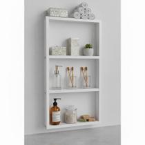 Nicho Branco de Parede Banheiro com Prateleira MDP Nicho Branco de Parede Banheiro com Prateleira MDP