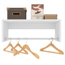 Nicho Cabideiro Suspenso Berlim Branco - Lumil Móveis Nicho Cabideiro Suspenso Berlim Branco - Lumil Móveis