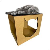 Nicho Casa Para Gato Em Mdf C/ Carpete Arranhador