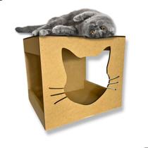 Nicho Casa Para Gato Em Mdf Com Carpete Arranhador