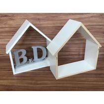 Nicho Casinha 2 Peças Branco 38x43x15cm Nicho Casinha 2 Peças Branco 38x43x15cm