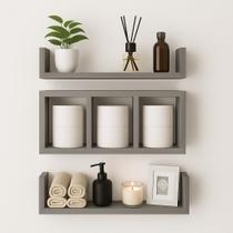 Nicho Com 2 Prateleiras Em U 1 Nicho Colmeia Mdf