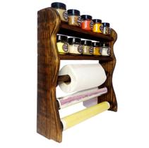 Nicho cozinha com Porta papel toalha/alumínio/Sufilm