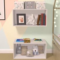 Nicho Cubo com Fundo Branco Glas Baby Nicho Cubo com Fundo Branco Glas Baby