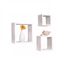 Nicho Cubo Prateleira em Mdf Branco Kit C/3 - 10cm de Profundidade Nicho Cubo Prateleira em Mdf Branco Kit C/3 - 10cm de Profundidade