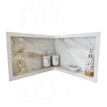 Nicho De Canto De Parede de Embutir em Porcelanato Nicho De Canto De Parede de Embutir em Porcelanato