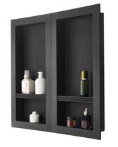 Nicho de chuveiro VEVOR 16x32cm x 2 de parede embutida com prateleira móvel Nicho de chuveiro VEVOR 16x32cm x 2 de parede embutida com prateleira móvel