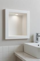 Nicho de Embutir com LED Mármore Sintético Branco 30x50x10cm Elegância e Funcionalidade Nicho de Embutir com LED Mármore Sintético Branco 30x50x10cm Elegância e Funcionalidade