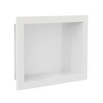 Nicho de Embutir para Banheiro 30x40 cm Metasul Branco