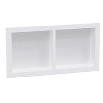 Nicho de Embutir para Banheiro 30x60 cm Metasul Duo Branco