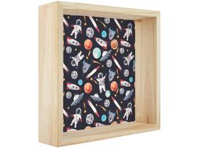 Nicho de Madeira Colorido Quadrado 30x30cm - Design Up Living Astronautas