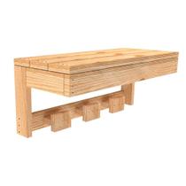 Nicho de Madeira Rústica Natural 60x25x25 cm - Móvel Sustentável