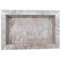 Nicho de Mármore Travertino com Fundo 60x40cm - N06040MTCF - LA