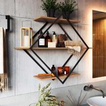 Nicho de Parede Multifuncional Com 3 Prateleiras 100 cm