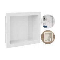 Nicho de Parede para Embutir 30x40cm Branco