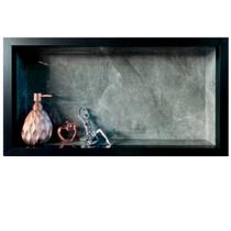 Nicho de Porcelanato Cinza Grafite Polido 60x32cm Nicho de Porcelanato Cinza Grafite Polido 60x32cm