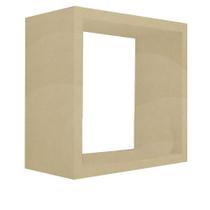 Nicho Decorativo 15x15x15 Cm Natural Em Mdf