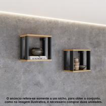 Nicho Decorativo 30x28cm Estilo Industrial F27 Pradel Móveis