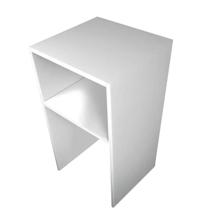 Nicho Decorativo Com Prateleira Multiuso 90x45x30cm MDF Branco