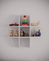 Nicho Decorativo de Parede Organizador Hashtag - Para Quarto Infantil