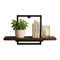 Nicho Decorativo Design Industrial De Metal Com Madeira Nicho Decorativo Design Industrial De Metal Com Madeira