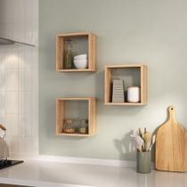 Nicho Decorativo Gênova Kit com 3 Unidades Grande 30x30x15