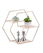 Nicho decorativo hexagonal rose gold 1902rg - future