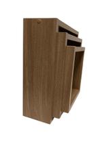 Nicho decorativo kit 3 unidades amêndoa Nicho decorativo kit 3 unidades amêndoa