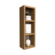 Nicho Decorativo Minimalista Em Mdf Banheiro Com Amadeirado