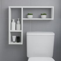Nicho decorativo organizador de banheiro mdf 70cm multiuso Nicho decorativo organizador de banheiro mdf 70cm multiuso