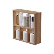 Nicho Decorativo Organizador para Banheiro Freijó 40cm Nancy Nicho Decorativo Organizador para Banheiro Freijó 40cm Nancy