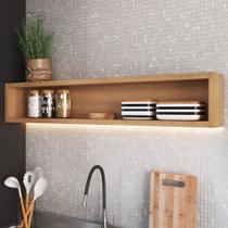 Nicho Decorativo para Cozinha 120cm Isabelle Bege/Freijó