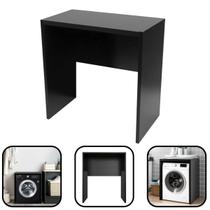 Nicho Decorativo Para Lava Louças 12 Serviços MDF Preto 91x69x64cm