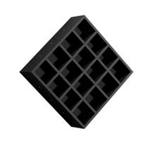 Nicho Decorativo Porta Toalha Com 16 Nicho Multiuso Glamour preto Nicho Decorativo Porta Toalha Com 16 Nicho Multiuso Glamour preto