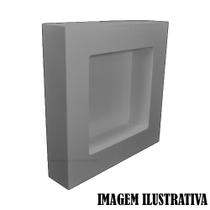 Nicho Duplo Quadrado 30x30x6 Porta Maternidade Mdf Madeira Pintado