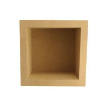 Nicho Duplo Quadrado 40x40x15 Mdf Madeira