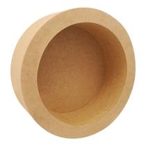 Nicho Duplo Redondo para Led 34x15 Mdf Madeira