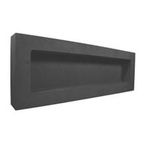 Nicho Duplo Retangular 60x20x6 Mdf Madeira Pintado