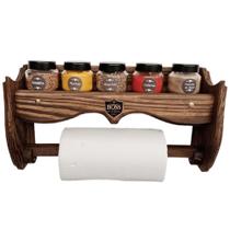 Nicho e Organizadores de Cozinha de Balcão ou Parede com 05 Potes