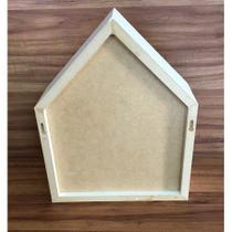 Nicho Em Formato De Casinha Com Fundo 1 Unidade Mdf Brancotx