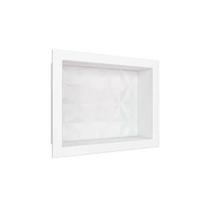 Nicho em Mármore Sintético 40x30cm Branco Cozimax