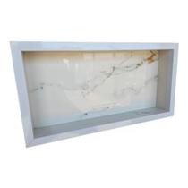 Nicho em porcelanato de embutir porta shampoo prateleira envio imediato Nicho em porcelanato de embutir porta shampoo prateleira envio imediato