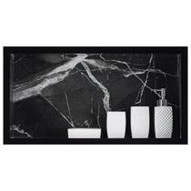 Nicho Em Porcelanato Polido Para Banheiro Porta Shampoo Lavabo Box 61x31x11 cm Calacata Black Nicho Em Porcelanato Polido Para Banheiro Porta Shampoo Lavabo Box 61x31x11 cm Calacata Black