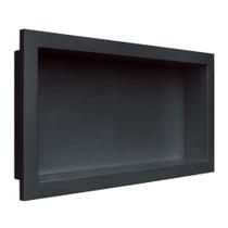 Nicho embutir 30x60 preto vulcano matte