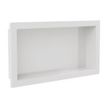 Nicho embutir para box metasul 30x60cm branco