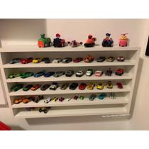 Nicho Expositor para carrinhos e miniaturas MDF - Branco 60 cm