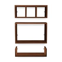 Nicho Farnese Prateleira Banheiro Sala Cozinha 3 Pçs Villandry