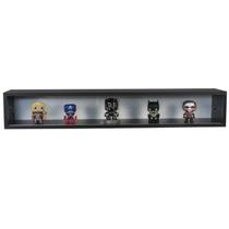 Nicho Funko Portas Correr Vidro Preto 100x16x18 Nicho Funko Portas Correr Vidro Preto 100x16x18