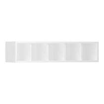 Nicho Garrafeiro Horizontal 80cm 5 Garrafas Pérola Branco